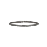 Weekend Ritual-Mesh Round Crystal Cuff-Bracelets-Gunmetal Plated, White Crystal-Blue Ruby Jewellery-Vancouver Canada