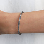 Weekend Ritual-Mesh Round Crystal Cuff-Bracelets-Blue Ruby Jewellery-Vancouver Canada