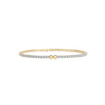1 Coil Crystal Cuff Gold Plated, Blue Opal Crystal