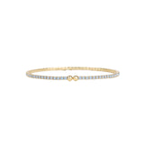 1 Coil Crystal Cuff Gold Plated, Blue Opal Crystal