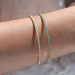 1 Coil Crystal Cuff Gold Plated, Pacific Opal Crystal