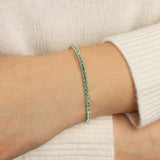 Weekend Ritual-1 Row 3mm Crystal Stretch Bracelet-Bracelets-Blue Ruby Jewellery-Vancouver Canada