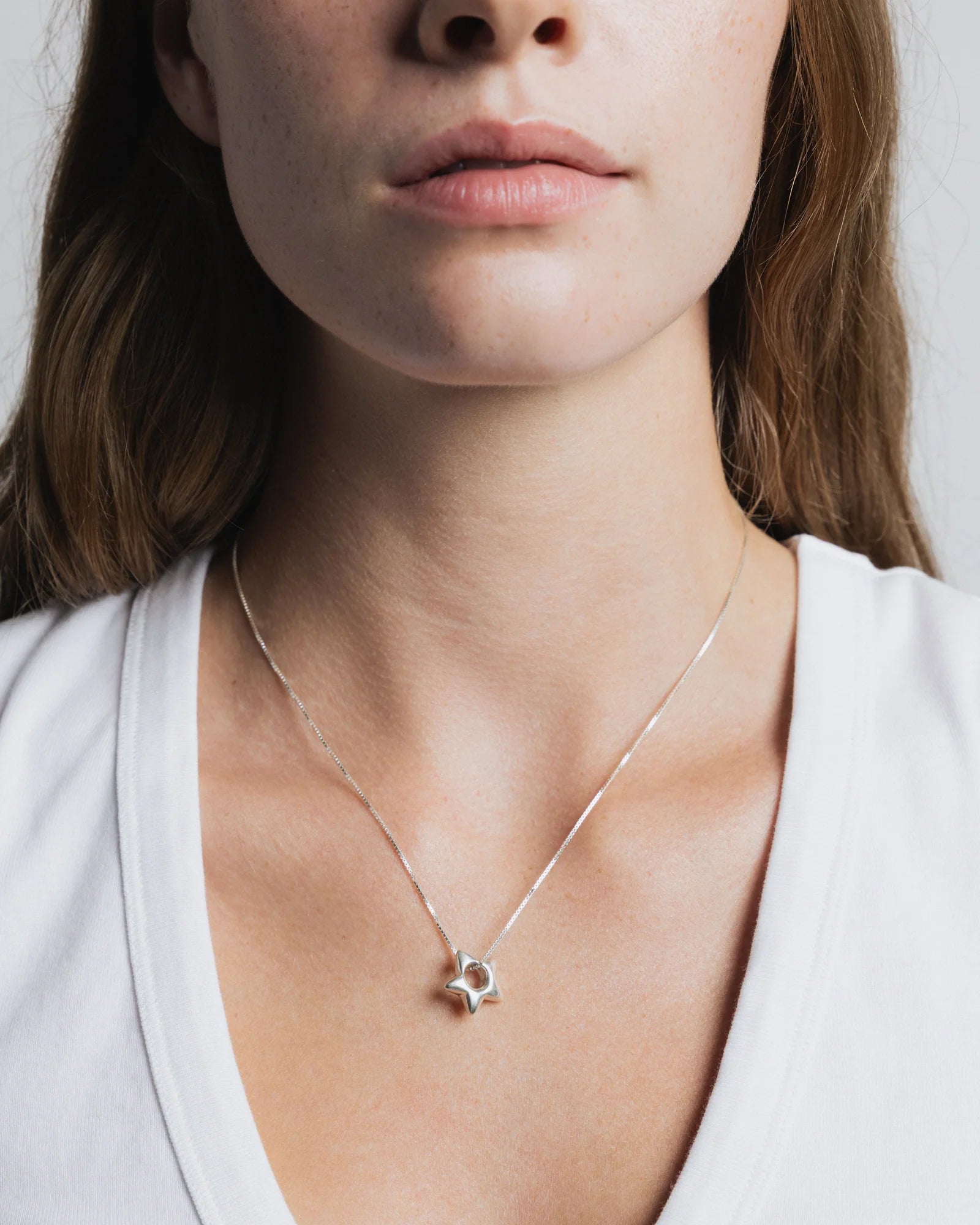 Star Charm Necklace Sterling Silver