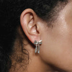 Ruby Studs Sterling Silver