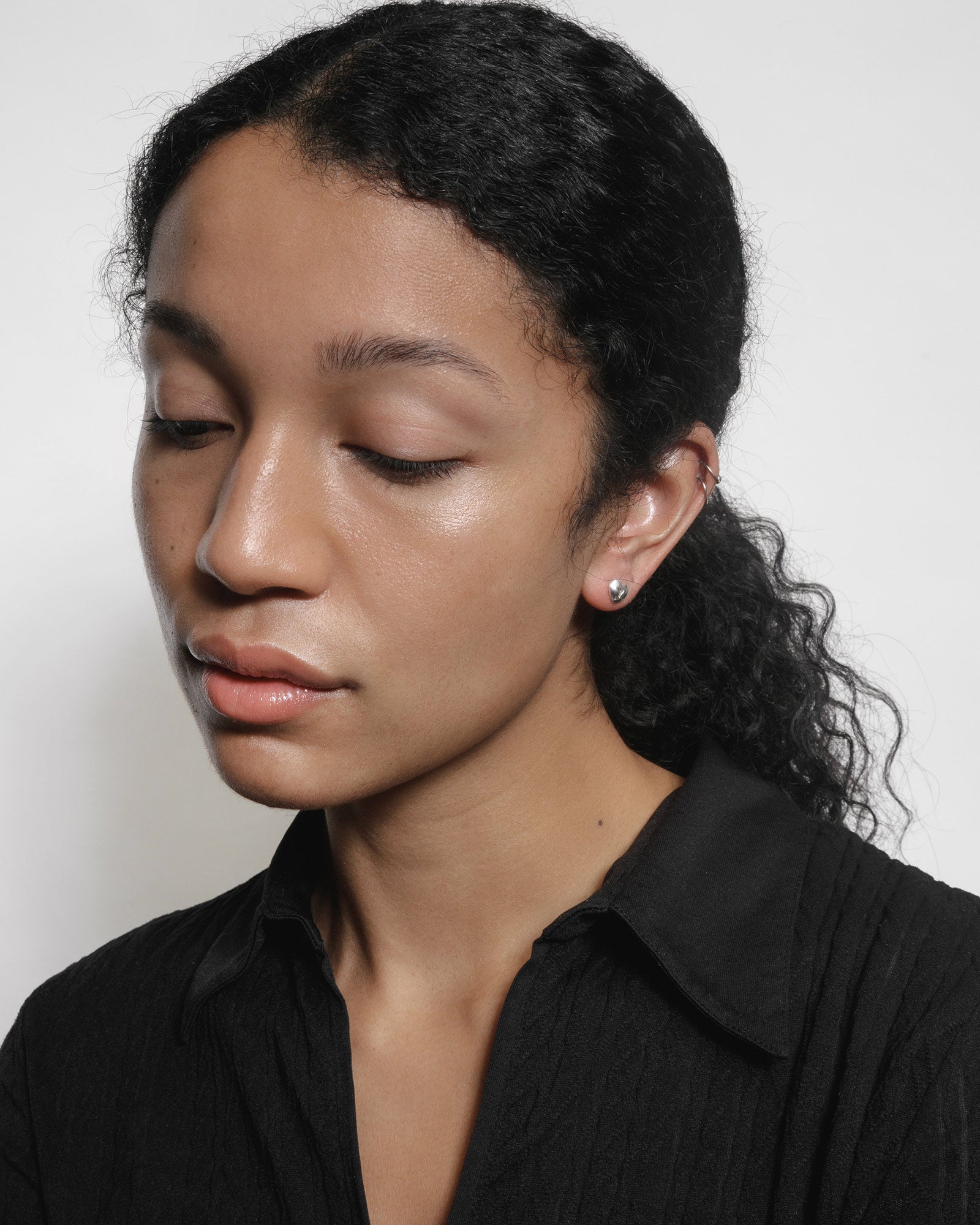 Heartlock Studs Sterling Silver