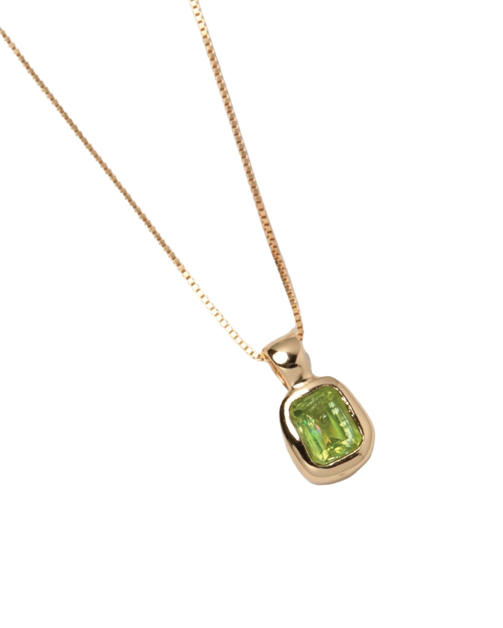 Wolf Circus-Freya Necklace-Necklaces-14k Gold Plated, Green Peridot-Blue Ruby Jewellery-Vancouver Canada