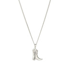 Mini Cowboy Boot Necklace Sterling Silver