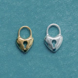 Wolf Circus-Mini Heartlock Charm-Necklaces-Blue Ruby Jewellery-Vancouver Canada