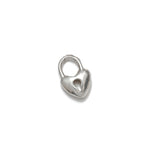 Mini Heartlock Charm Sterling Silver