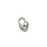 Mini Heartlock Charm Sterling Silver