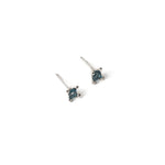 Josie Studs Sterling Silver, Blue Topaz