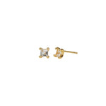 Wolf Circus-Josie Studs-Earrings-14k Gold Plated, Seafoam Amethyst-Blue Ruby Jewellery-Vancouver Canada