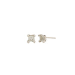 Wolf Circus-Josie Studs-Earrings-Sterling Silver, Seafoam Amethyst-Blue Ruby Jewellery-Vancouver Canada