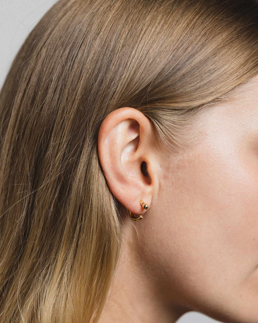 Wolf Circus Lo Hoops 14k Gold Plated Blue Ruby Jewellery, Canada