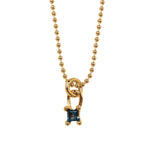 Wolf Circus-Mira Necklace-Necklaces-14k Gold Plated, Blue Topaz-Blue Ruby Jewellery-Vancouver Canada