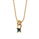Wolf Circus-Mira Necklace-Necklaces-14k Gold Plated, Blue Topaz-Blue Ruby Jewellery-Vancouver Canada