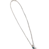 Wolf Circus-Mira Necklace-Necklaces-Sterling Silver, Blue Topaz-Blue Ruby Jewellery-Vancouver Canada