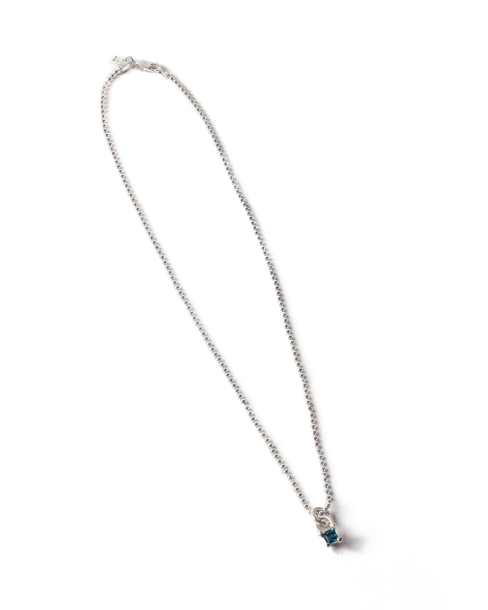 Wolf Circus-Mira Necklace-Necklaces-Sterling Silver, Blue Topaz-Blue Ruby Jewellery-Vancouver Canada