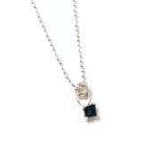 Wolf Circus-Mira Necklace-Necklaces-Sterling Silver, Blue Topaz-Blue Ruby Jewellery-Vancouver Canada