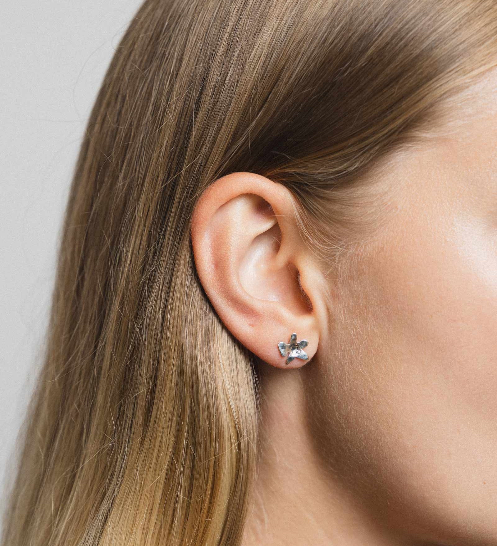 Flower Studs Sterling Silver