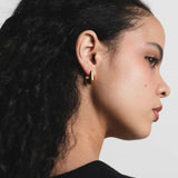Wolf Circus-Baguette Hoops-Earrings-Blue Ruby Jewellery-Vancouver Canada