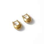 Baguette Hoops 14k Gold Plated