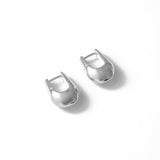 Baguette Hoops Sterling Silver