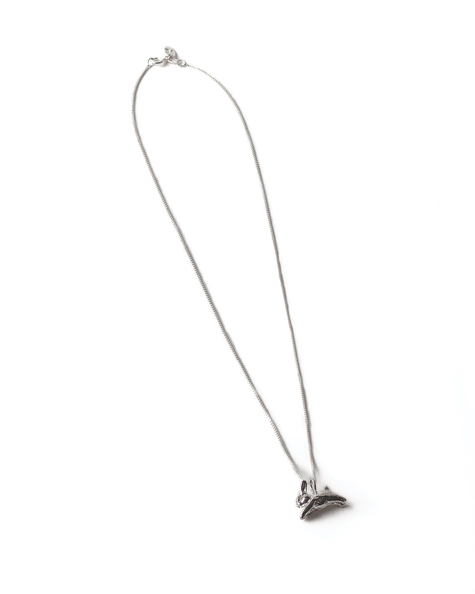 Bunny Charm Necklace Sterling Silver