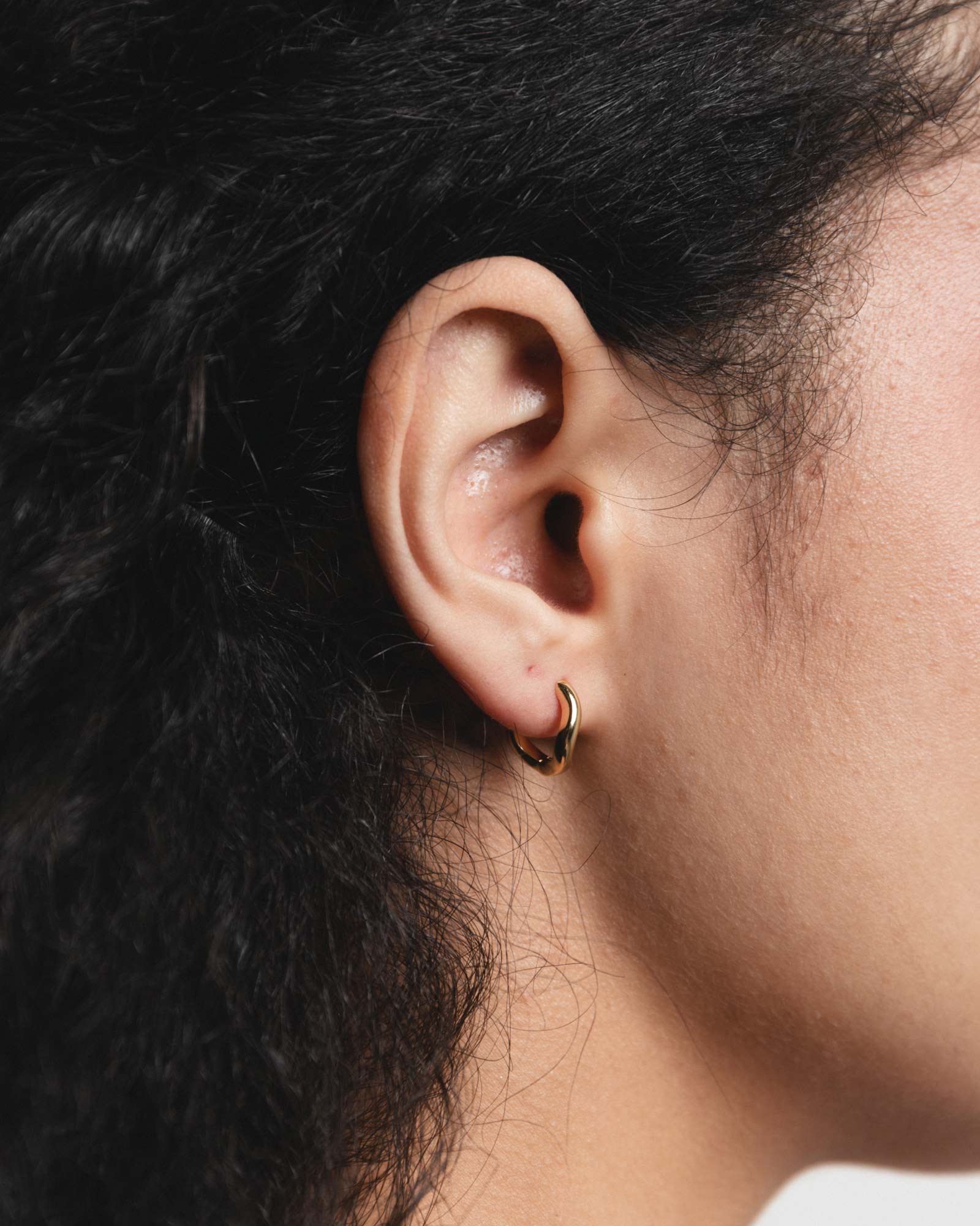 Small Rowan Hoops 14k Gold Plated