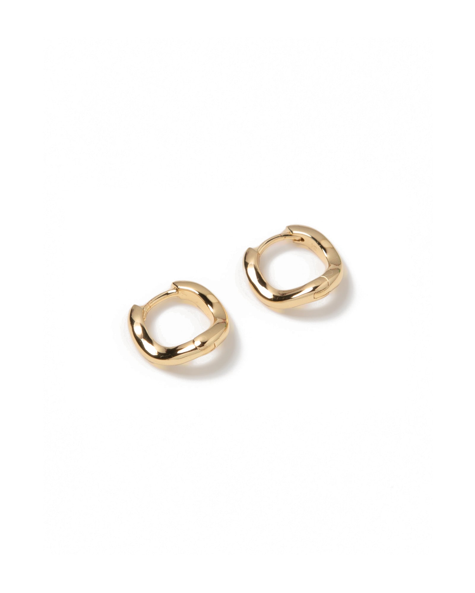 Small Rowan Hoops 14k Gold Plated