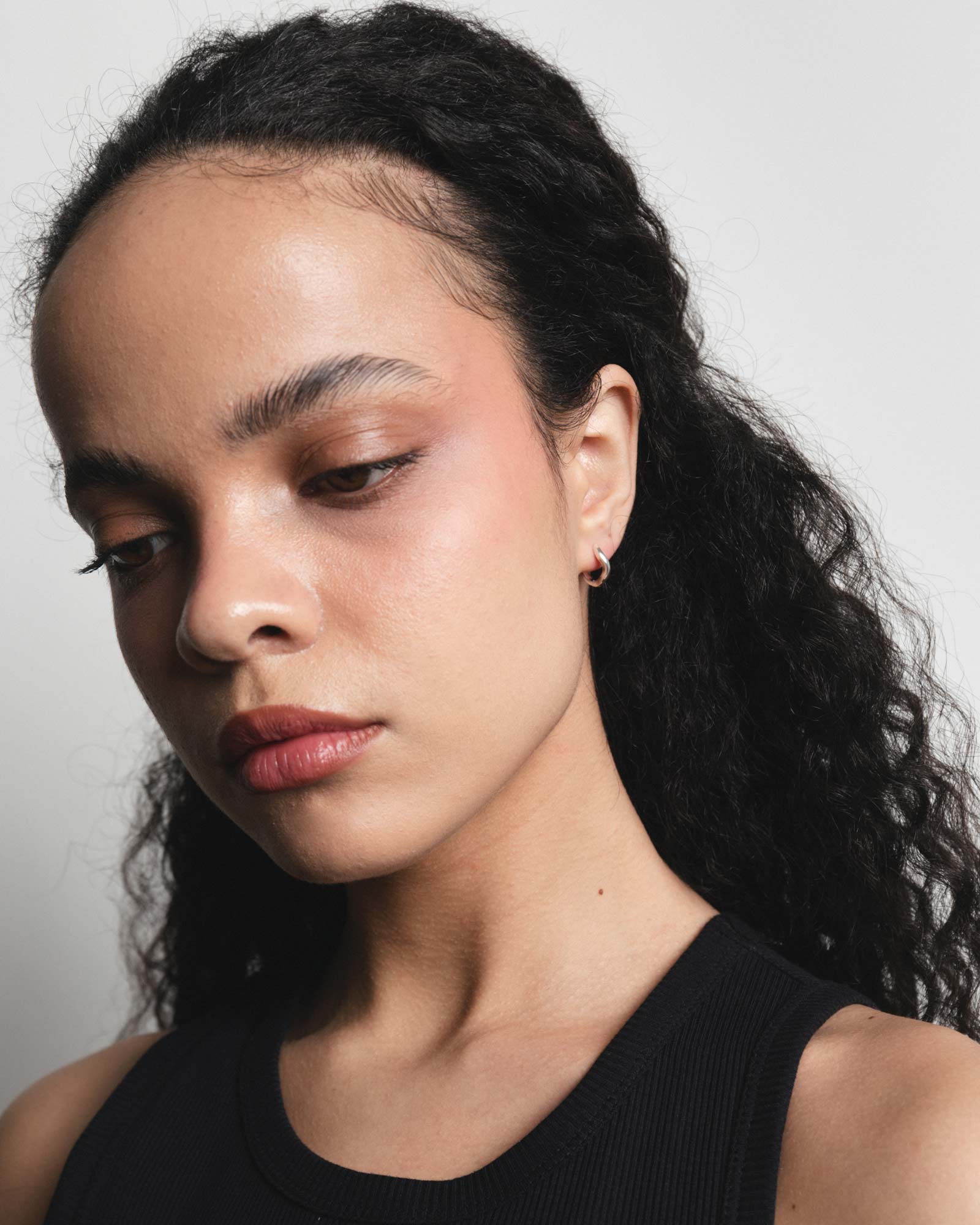 Small Rowan Hoops Sterling Silver