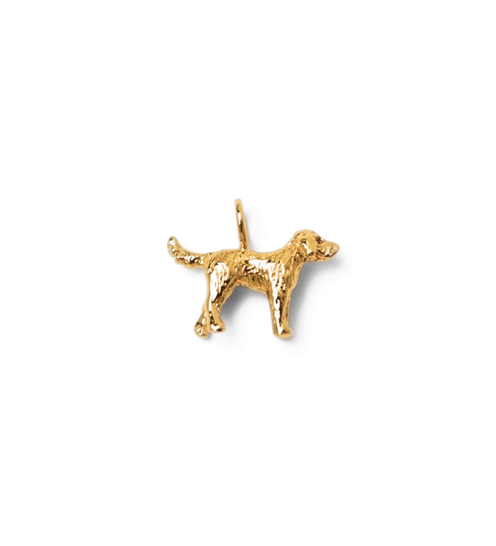 Dog Charm 14k Gold Plated