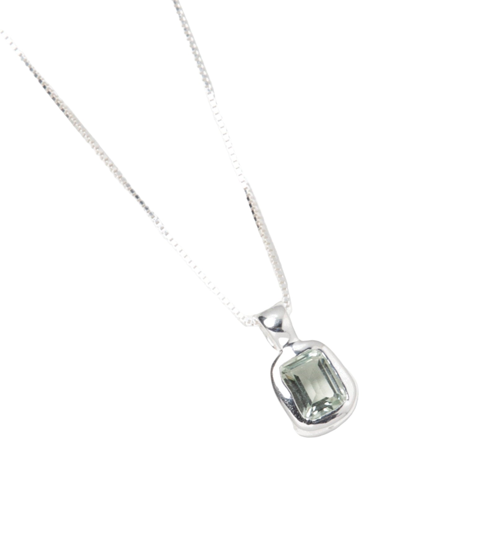 Wolf Circus-Freya Necklace-Necklaces-Sterling Silver, Seafoam Amethyst-Blue Ruby Jewellery-Vancouver Canada