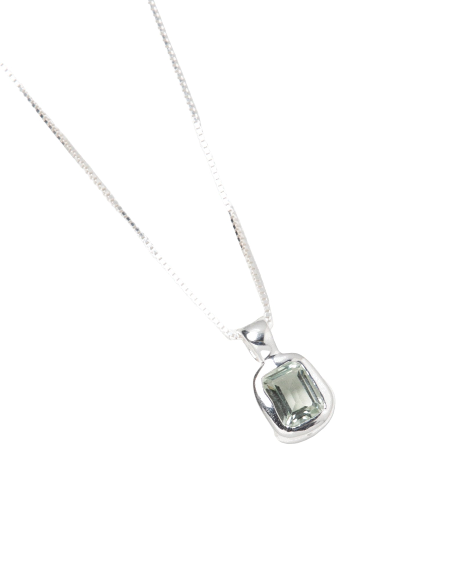 Wolf Circus-Freya Necklace-Necklaces-Sterling Silver, Seafoam Amethyst-Blue Ruby Jewellery-Vancouver Canada