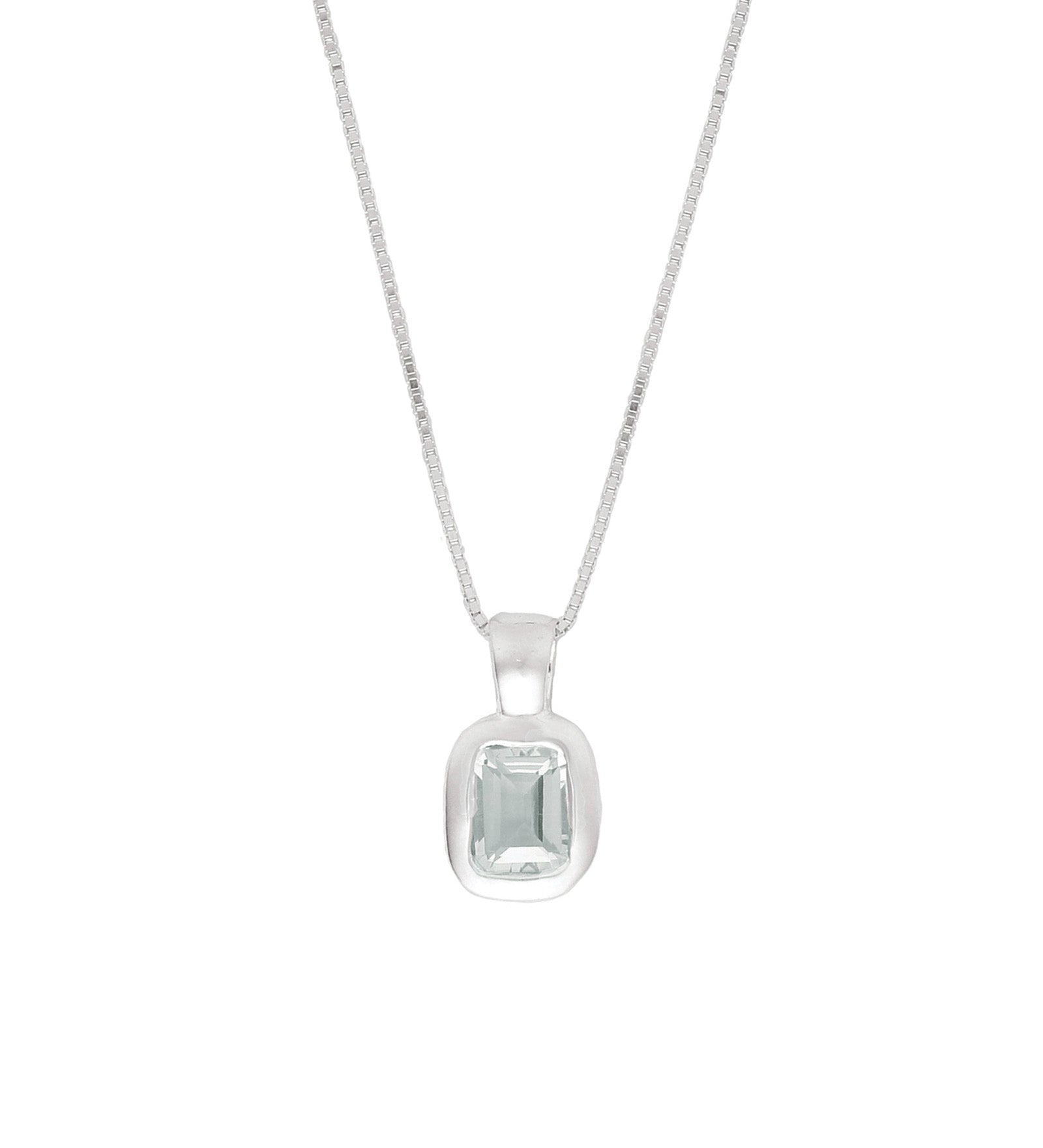 Wolf Circus-Freya Necklace-Necklaces-Sterling Silver, Seafoam Amethyst-Blue Ruby Jewellery-Vancouver Canada