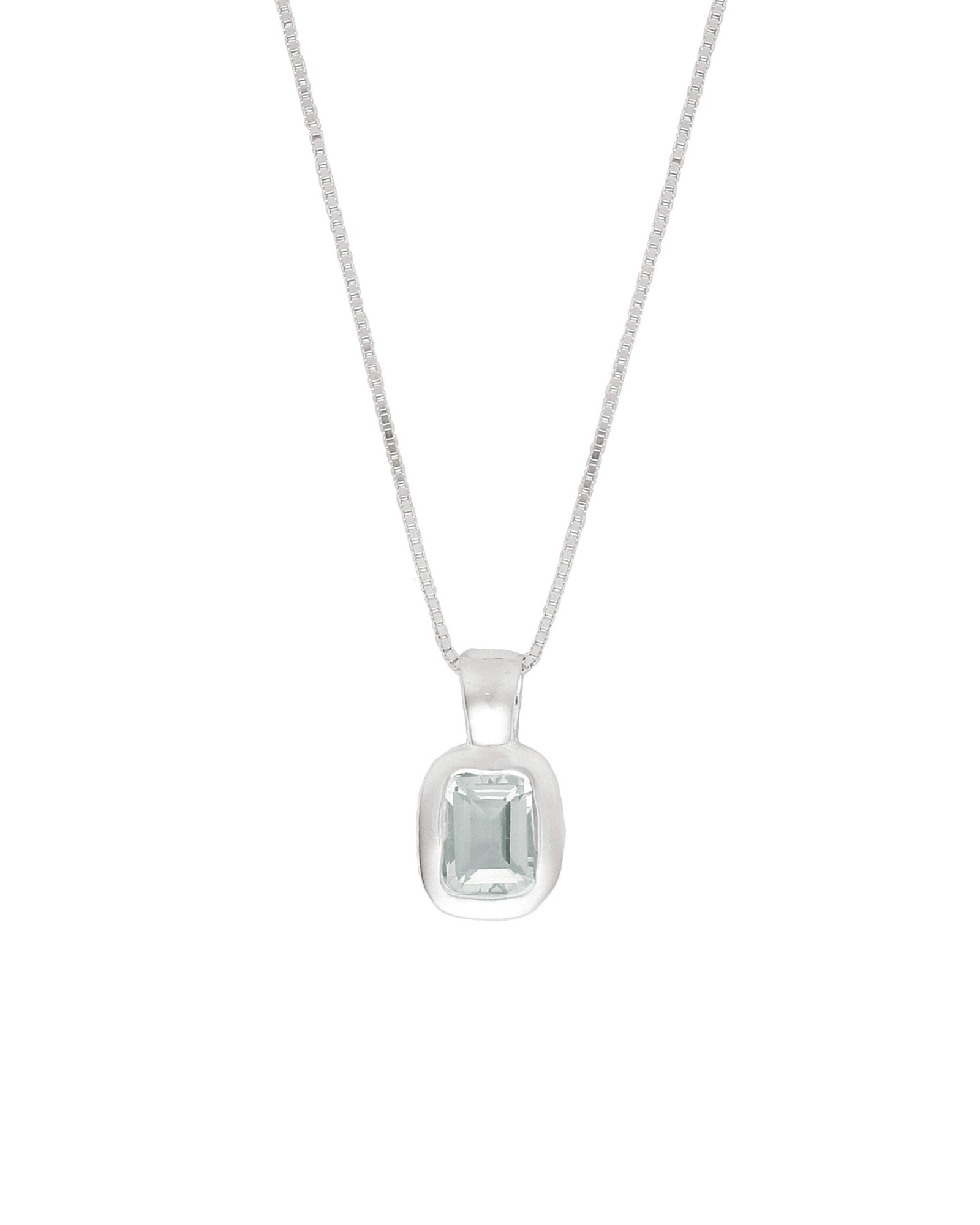 Wolf Circus-Freya Necklace-Necklaces-Sterling Silver, Seafoam Amethyst-Blue Ruby Jewellery-Vancouver Canada