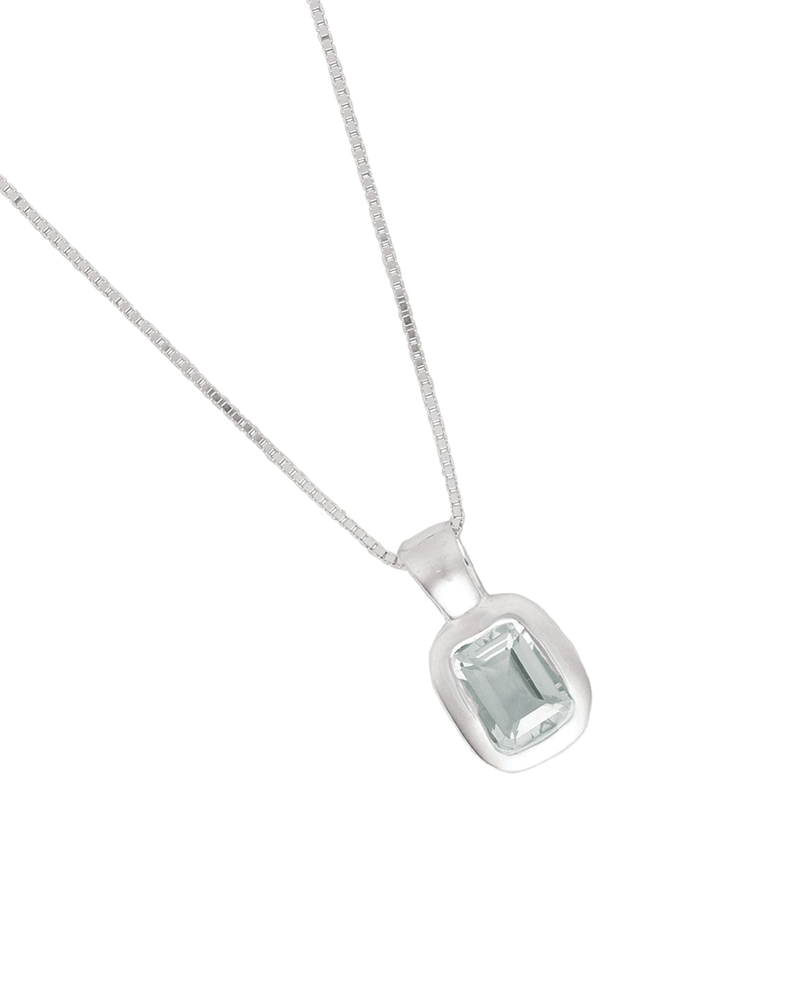 Wolf Circus-Freya Necklace-Necklaces-Sterling Silver, Seafoam Amethyst-Blue Ruby Jewellery-Vancouver Canada