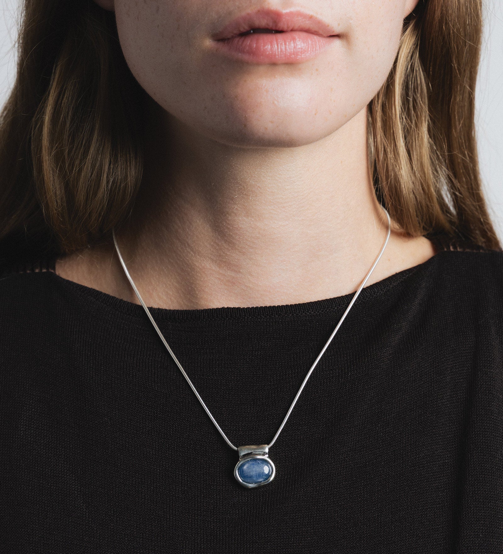 Imogen Necklace Sterling Silver, Kyanite
