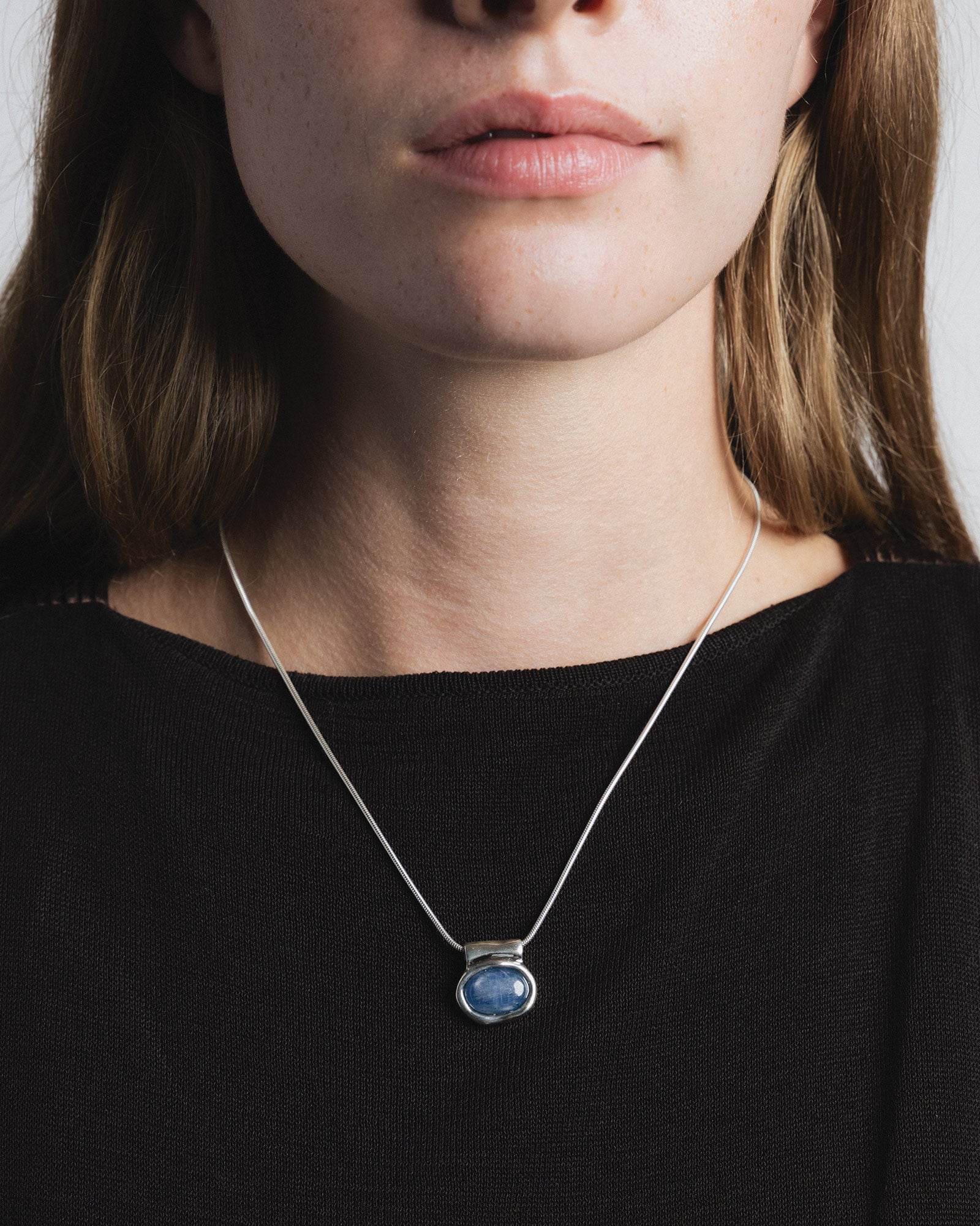 Imogen Necklace Sterling Silver, Kyanite