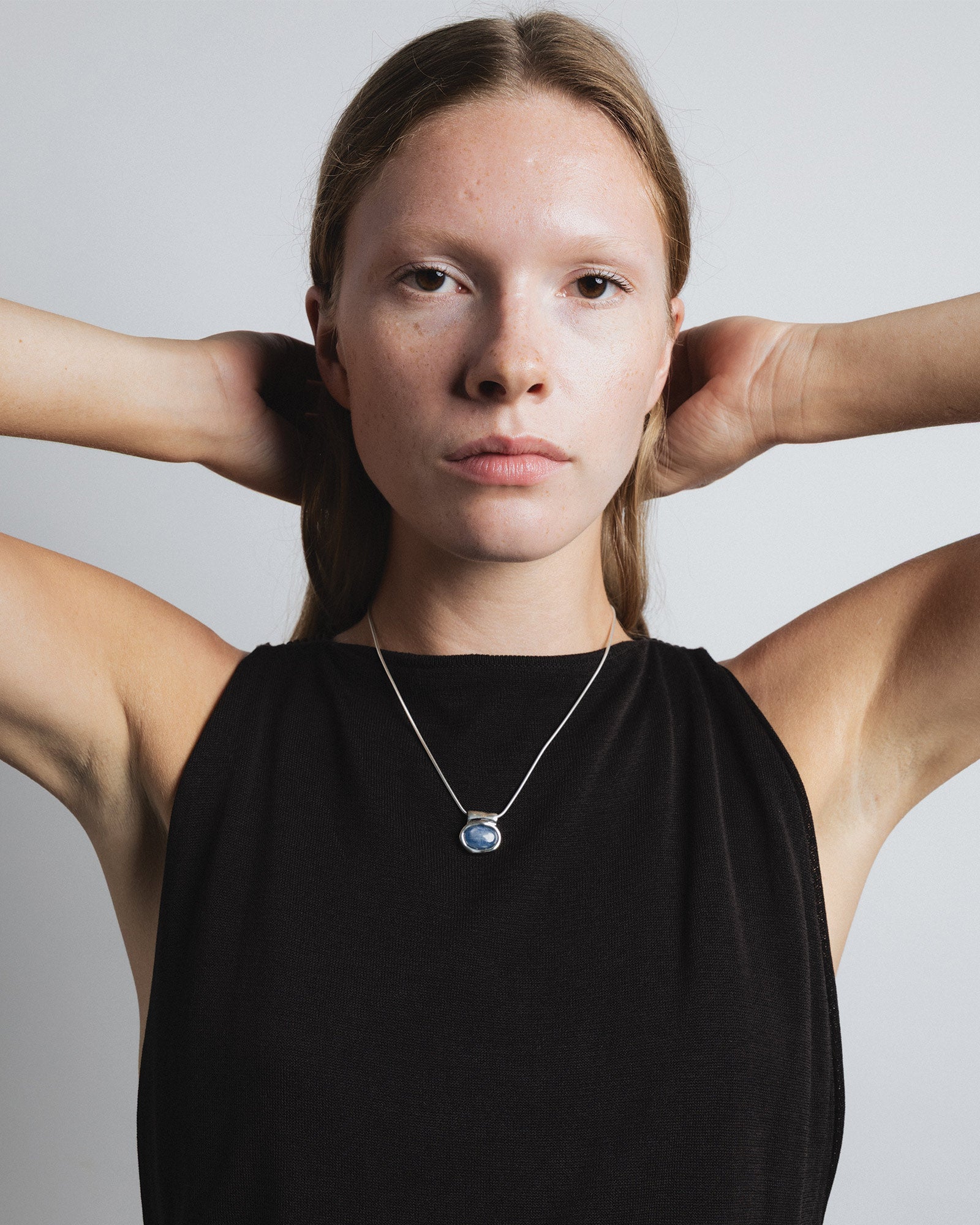 Imogen Necklace Sterling Silver, Kyanite