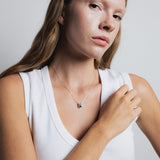 Cora Necklace Sterling Silver, Blue Topaz