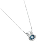 Wolf Circus-Cora Necklace-Necklaces-Sterling Silver, Blue Topaz-Blue Ruby Jewellery-Vancouver Canada