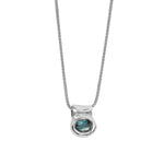 Wolf Circus-Cora Necklace-Necklaces-Sterling Silver, Blue Topaz-Blue Ruby Jewellery-Vancouver Canada