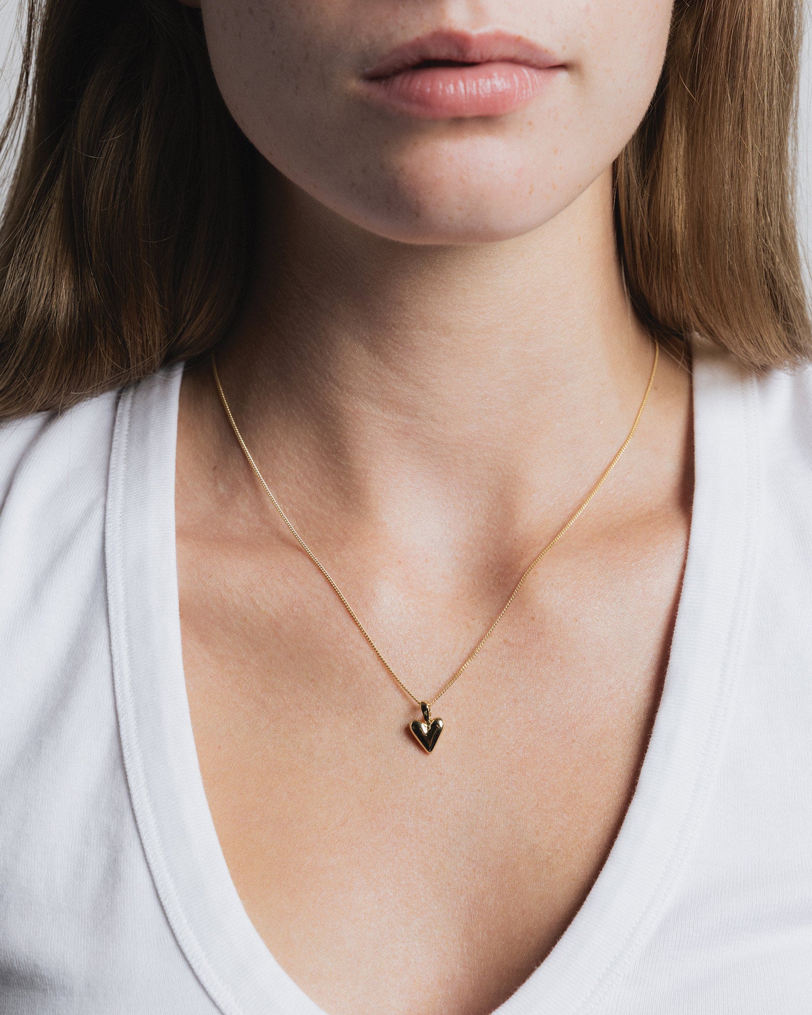 Baby Heart Necklace 14k Gold Plated