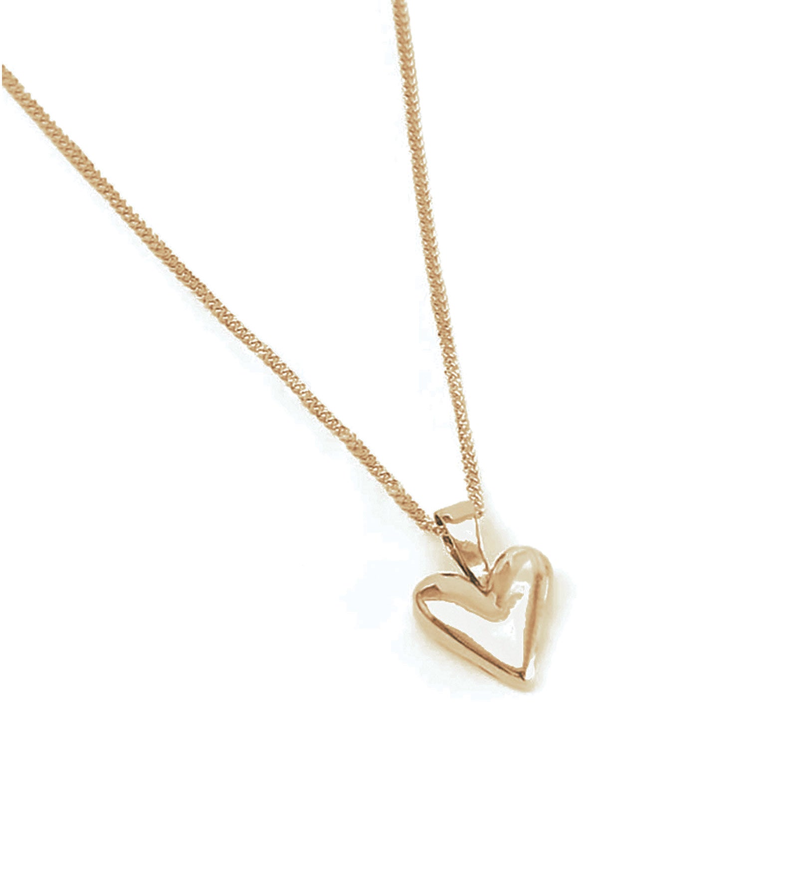 Wolf Circus-Baby Heart Necklace-Necklaces-14k Gold Plated-Blue Ruby Jewellery-Vancouver Canada