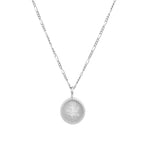 Wolf Circus-Mini Rose Coin Necklace-Necklaces-Sterling Silver-Blue Ruby Jewellery-Vancouver Canada
