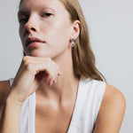 Avery Earrings Sterling Silver, Iolite, Smoke Quartz