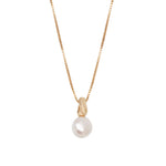 Wolf Circus-Emmy Box Chain Necklace-Necklaces-14k Gold Plated, White Pearl-Blue Ruby Jewellery-Vancouver Canada