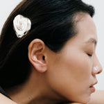 Bean Barrette Silver Plated