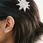 Sun Barrette Silver Plated